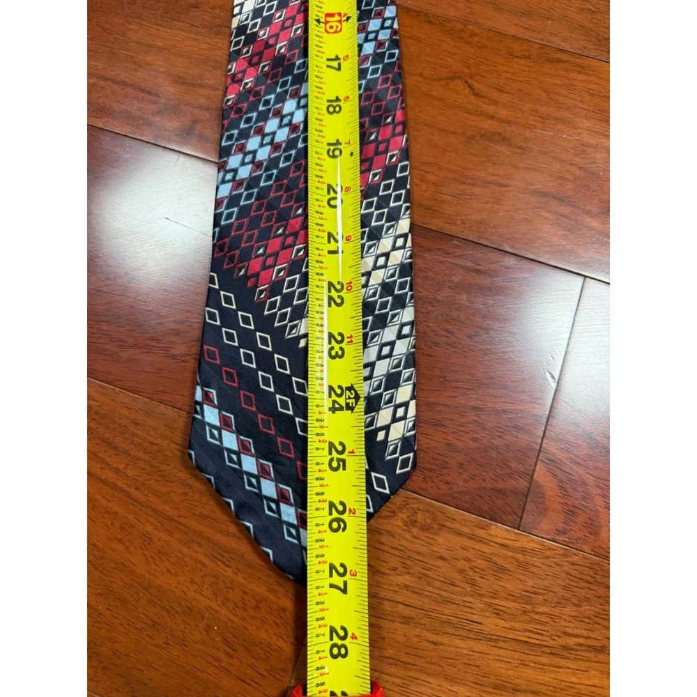 Vintage Courchevel Silk Foulard Tie Made in Italy‎ | Multicolor | 54